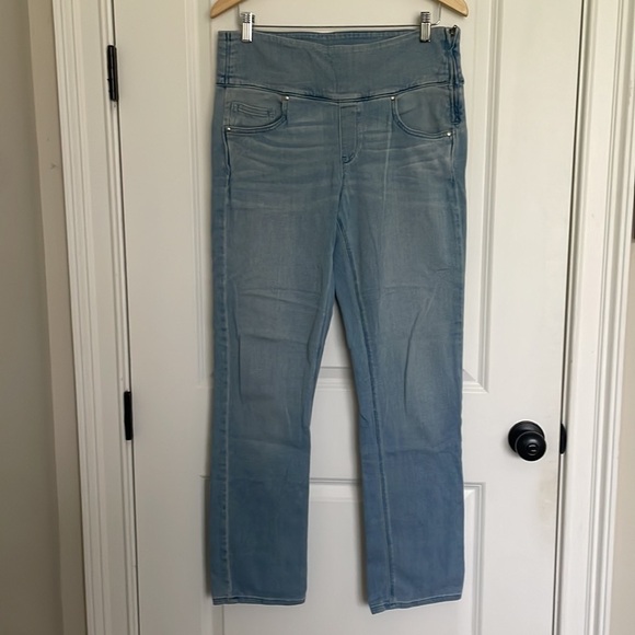 Spanx Women’s The Signature Straight Side Zip Jeans Lightwash 32 - Picture 2 of 10